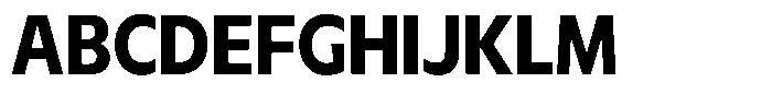 Meriko Semi Condensed Bold Font UPPERCASE