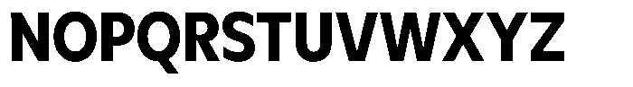 Meriko Semi Condensed Bold Font UPPERCASE