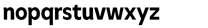 Meriko Semi Condensed Bold Font LOWERCASE