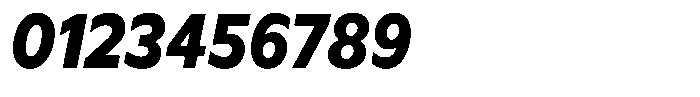 Meriko Semi Condensed Extra Bold Italic Font OTHER CHARS
