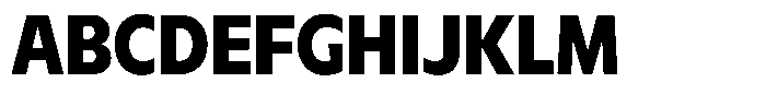 Meriko Semi Condensed Extra Bold Font UPPERCASE