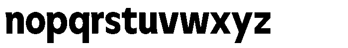 Meriko Semi Condensed Extra Bold Font LOWERCASE