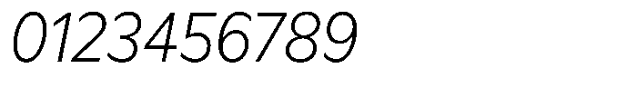 Meriko Semi Condensed Extra Light Italic Font OTHER CHARS