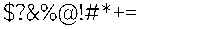 Meriko Semi Condensed Extra Light Font OTHER CHARS