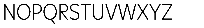 Meriko Semi Condensed Extra Light Font UPPERCASE