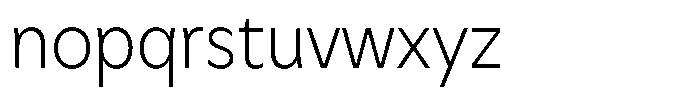 Meriko Semi Condensed Extra Light Font LOWERCASE