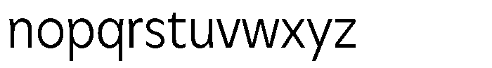 Meriko Semi Condensed Light Font LOWERCASE