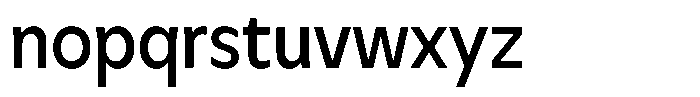 Meriko Semi Condensed Medium Font LOWERCASE
