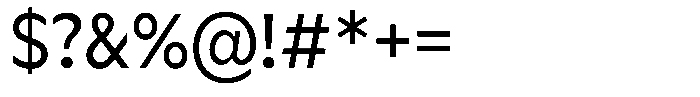Meriko Semi Condensed Regular Font OTHER CHARS
