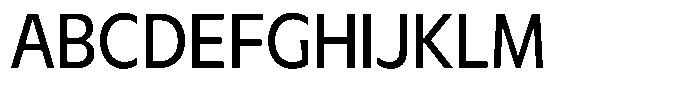 Meriko Semi Condensed Regular Font UPPERCASE