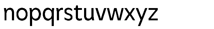 Meriko Semi Condensed Regular Font LOWERCASE