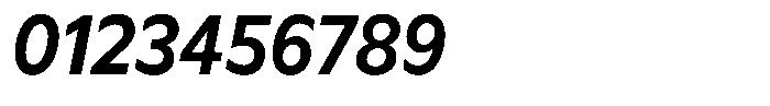 Meriko Semi Condensed Semi Bold Italic Font OTHER CHARS