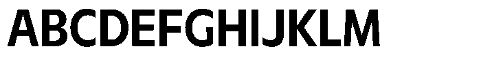 Meriko Semi Condensed Semi Bold Font UPPERCASE