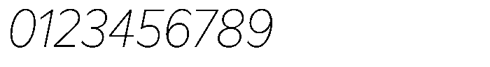 Meriko Semi Condensed Thin Italic Font OTHER CHARS
