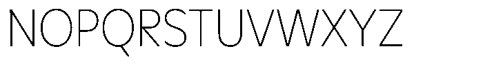 Meriko Semi Condensed Thin Font UPPERCASE