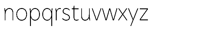 Meriko Semi Condensed Thin Font LOWERCASE