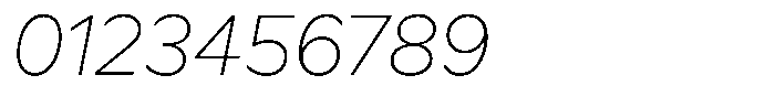 Meriko Thin Italic Font OTHER CHARS