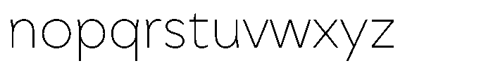 Meriko Thin Font LOWERCASE