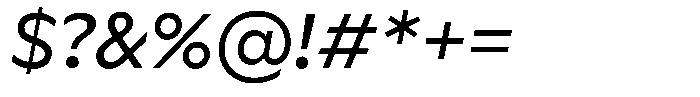 Meriko Variable Italic Font OTHER CHARS