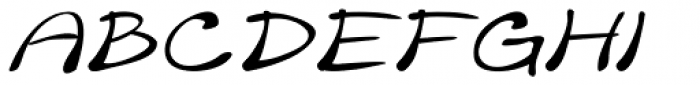 Merilee Expanded Italic Font UPPERCASE