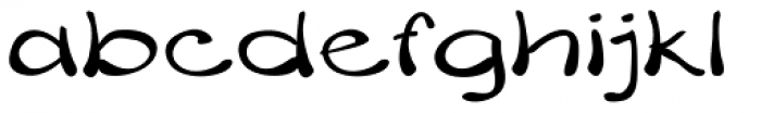 Merilee Expanded Regular Font LOWERCASE