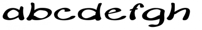 Merilee Extraexpanded Bold Italic Font LOWERCASE
