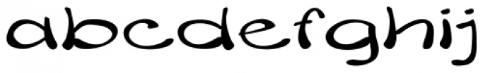 Merilee Extraexpanded Regular Font LOWERCASE