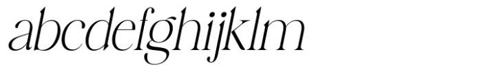 Merilux Oblique Font LOWERCASE