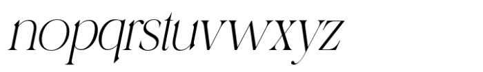 Merilux Oblique Font LOWERCASE