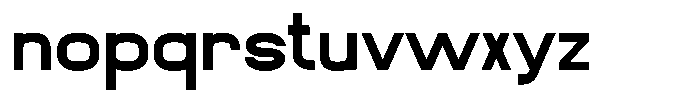 Meriva Bold Font LOWERCASE
