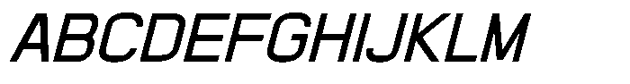 Meriva Italic Font UPPERCASE