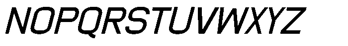 Meriva Italic Font UPPERCASE