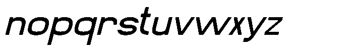 Meriva Italic Font LOWERCASE