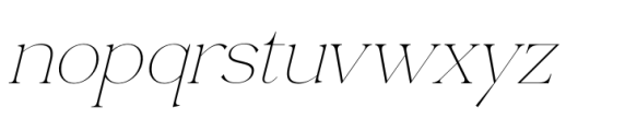 Merliha Italic Font LOWERCASE