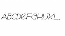 Merlina Italic Font UPPERCASE