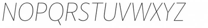 Merlo Neue Hairline Italic Font UPPERCASE