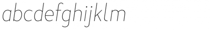Merlo Neue Hairline Italic Font LOWERCASE