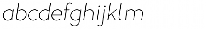 Merlo Neue Round Thin Italic Font LOWERCASE