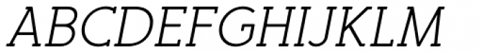 Merlo Round Serif Regular Italic Font UPPERCASE
