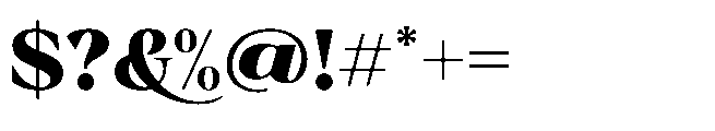 Merona Heavens Black Font OTHER CHARS