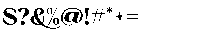 Merona Heavens Bold Font OTHER CHARS