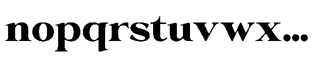 Merona Heavens Bold Font LOWERCASE