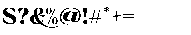 Merona Heavens Extra Bold Font OTHER CHARS
