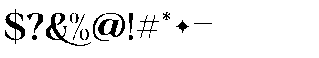Merona Heavens Medium Font OTHER CHARS