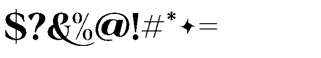 Merona Heavens Semi Bold Font OTHER CHARS