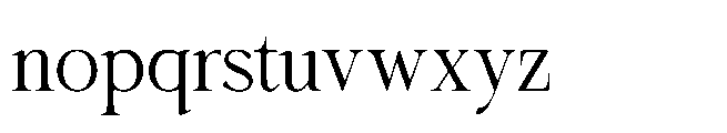 Merona Heavens Thin Font LOWERCASE