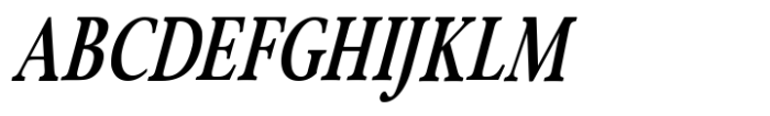 Merong Semi Bold Condensed Italic Font UPPERCASE