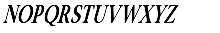 Merong Semi Bold Condensed Italic Font UPPERCASE