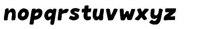 Merry Candy Font LOWERCASE