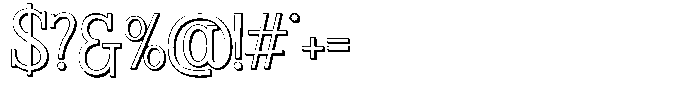 Merry Glow Shadow Font OTHER CHARS